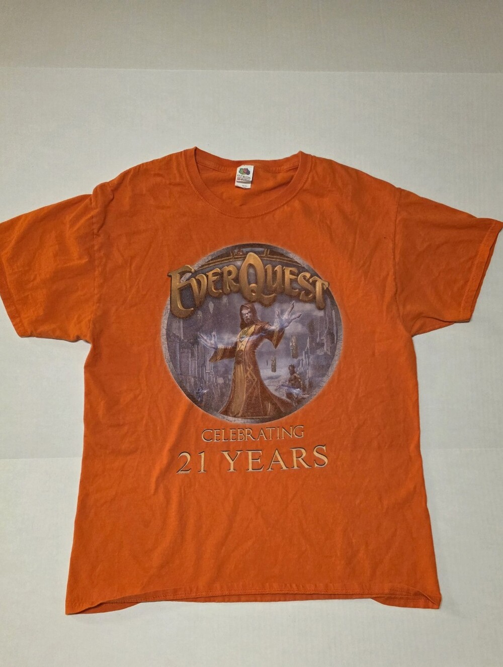 EverQuest 21st Anniversary Graphic T-Shirt – Men’s Large – Rare Gamer Promo